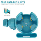 Suranew Adjustable Stroller Cup Holder with Phone Holder for Baby Stroller for Family Members, Sky Blue