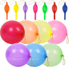 rubfac 30Pcs Punch Balloons, Party Favors for Kids, Thickened Heavy Duty Neon Punching Bounce Balloon for Birthday Goodie Bag Stuffers Exciting Outdoor Play Supply