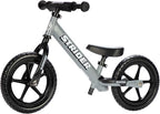 Strider 12” Sport Bike - No Pedal Balance Bicycle for Kids 1 to 4 Years - Includes Safety Pad, Padded Seat, Mini Grips & Flat-Free Tires - Tool-Free Assembly & Adjustments