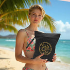 Girls Trip Gifts Wet Dry Bag, Beach Bag Wet Bag Favors, for Swimsuit Toiletry Travel Essentials For Women Aloha Bags, Beach Travel Gym Laundry bags for Dirty Diaper Swimsuit Gifts (Black)