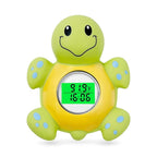 Baby Bath Thermometer with Timer, Safety Digital Water Temperature Thermometer with 3 Color Backlit and Temperature Warning, Bath Tube Floating Toy for Infant, Toddler