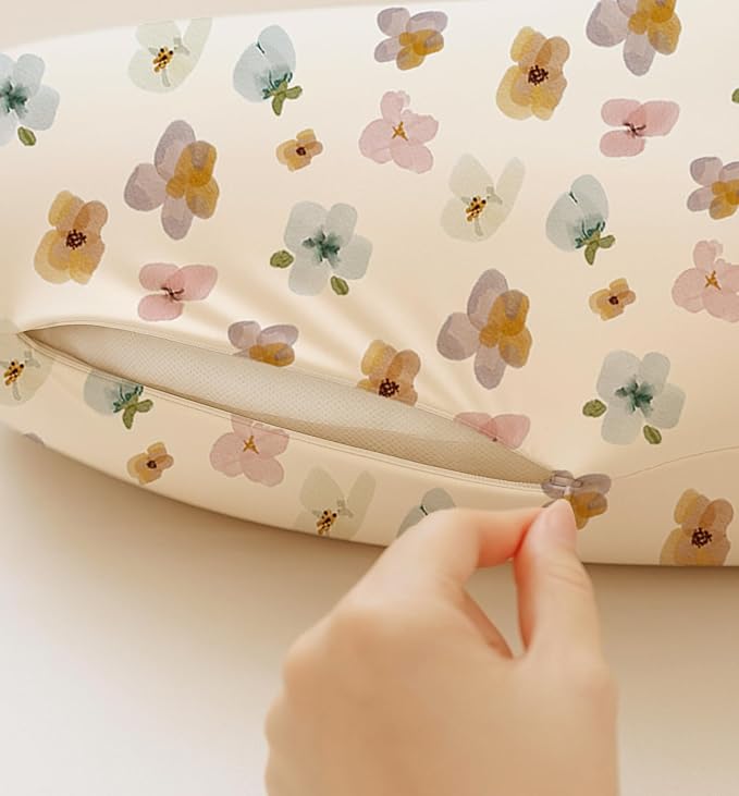 Nursing Pillow Covers 2 Pack, Breastfeeding Pillow Slipcovers Soft and Stretchy, Nursing Covers for Baby Girls Boys Newborn (B0DQTM9XZV)