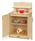 Jonti-Craft 2411JC Culinary Creations Play Kitchen, 35 x 80 x 15 inches, Natural Wood, 4 Piece Set