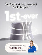 Momcozy Ergowrap Postpartum Belly Band for Natural and C-Section Recovery, Abdominal Binder with 3D Abdomen Lifting & Ergonomic Back Support, Seamless Belly Wrap Shapewear for Post Surgery Recovery