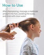 Kids' Softening Hair Conditioner - Korean Kids Glossy Hair Conditioner for Weak, Frizzy and Tangle Prone Hair - Silicone-Free Formula - Allergen Free Scent, 6.76oz.