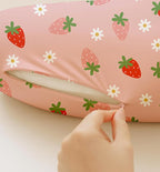 Nursing Pillow Covers 2 Pack, Breastfeeding Pillow Slipcovers Soft and Stretchy, Nursing Covers for Baby Girls Boys Newborn