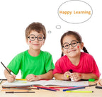 Wizard Theme Party Favors - Wand Pencils Wizard Glasses with No Lenses Lightning Bolt Scar Temporary Tattoo for Teen Kid Student Magic Birthday Party Favors School Reward Halloween Decor 12pcs each