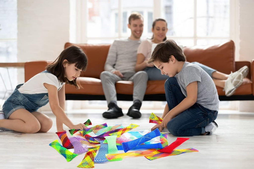 44 Pack Marble Mesh Fidget Toys,Fidget Toy Mesh and Marble Stress Relieve and Anxiety for Children and Adults, Stress Relieve Toy, Focus Enhance