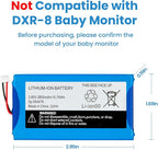 Replacement for Infant Optics DXR-8 Pro Battery Sp 554478 3.85V 2800mAh Lithium Ion Battery (Not Compatible with DXR-8 Baby Monitor)