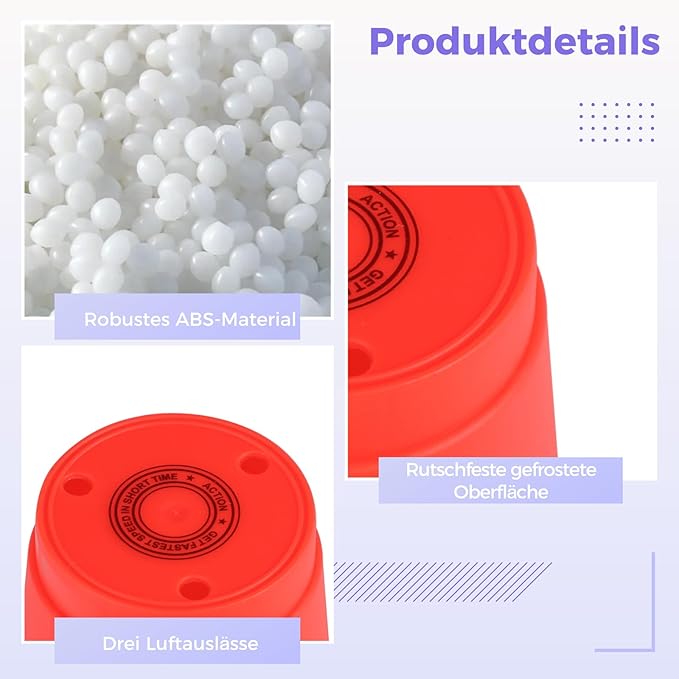 yeesport Sport Stacking Cups, 48pcs Sports Stacking Cups Sport Training Games for Travel Party Challenge Competition Gift for Kids and Adults (Blue+Green+Orange+Purple)