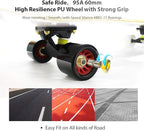 Easy_Way Complete Skateboards- Standard Skateboards for Beginners Kids Boys Girls Teenager- 31''x 8''Canadian Maple Cruiser Pro Skate Board, Skateboards