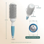 Professional Round Brush for Blow Drying - Small Ceramic Ionic Thermal Barrel Brush for Sleek, Precise Heat Styling and Salon Blowout - Lightweight Round Hair Brush (Barrel 1.3 inch, Bristle 2 Inch)