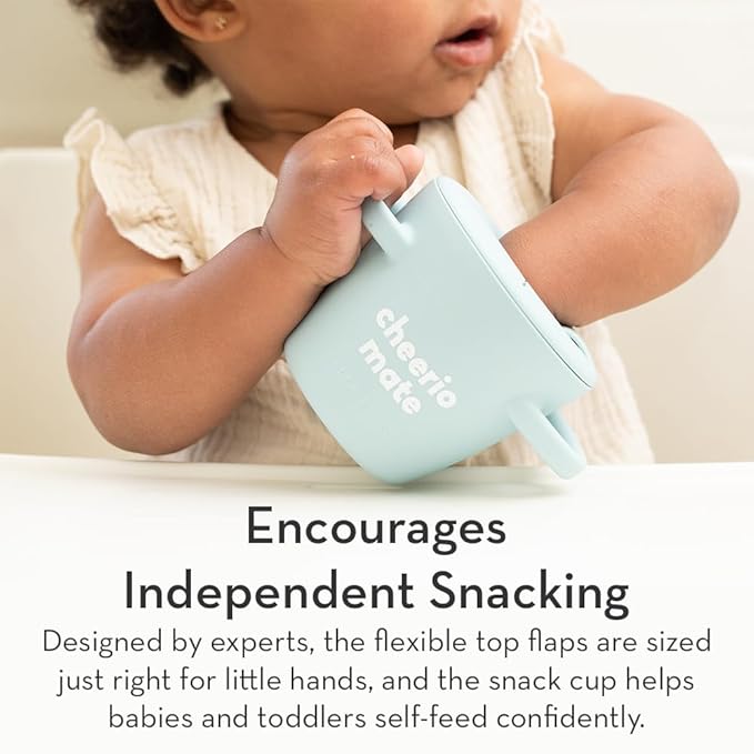 Snack Cups for Toddlers by Bella Tunno, Silicone Spill Proof Food Container with Lid, Babies & Kids 6-12 Months, Hello Snacks