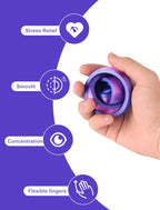 3D Printed Fidget Spinners, Funny Pocket Fidget Toy, Anxiety&Stress Relief Toys, Rotating Rings Toy for Kids&Adults, Home Office Decor&Gifts(Red Blue Gradient)