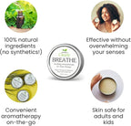BREATHE Easy, Natural Aromatherapy Essential Oil Blend for Sinus and Nasal Congestion Relief, Seasonal Allergie, Chest Rub | For Adults, Kids, Toddlers, Babies with Peppermint + Eucalyptus | USA Made