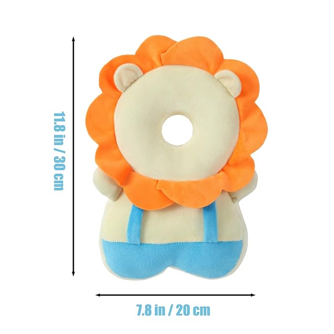 PandaEar Baby Head Protection Backpack, Toddler Walking Head Protector, Adjustable Head Protector Pad Safety Cushion (Orange)