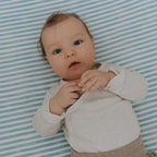 Baby Bassinet Sheets for Boy, Girl (Airplanes & Clouds) 2-Pack - Fitted Bedside Bassinet Sheets - Buttery Soft Cotton Blend for Standard Mattress Pad