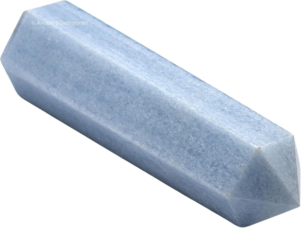 Amazing Gemstone Large Blue Calcite Celestite Crystal Towers ~ Natural Healing Crystal Point Obelisk for Reiki Healing and Crystal Grid (5.5 to 6 INCH)