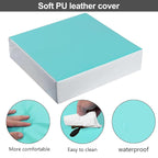 Kalawen Toddler Booster Seat for Dining Table, Upgraded 2Pcs PU Washable Straps Safety Buckle Kids Booster Seat for Table, Portable Travel Increasing Cushion for Chair