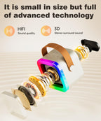 Mini Karaoke Machine Speaker for Kids Adults,Portable Bluetooth with 1-2 Wireless Microphones,Christmas Birthday Gifts Toys Girls Boys Ages 4, 5, 6,7, 8,9,10,11,12+ Years Old Toddler (Off-White -1Mic)