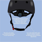 Color Gradient Adjustable Kids' Helmet with Knee & Elbow Pads Set | Multi-Sport Safety Gear for Boys & Girls Ages 5-14 | Skateboarding, Scooters, Roller & Inline Skating, Longboarding