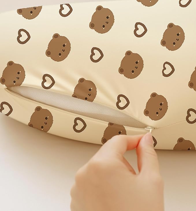 Nursing Pillow Covers 2 Pack, Breastfeeding Pillow Slipcovers Soft and Stretchy, Nursing Covers for Baby Girls Boys Newborn