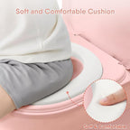 2-in-1 Toddler Potty Training Toilet - Larger Potty Chair & Detachable Training Seat for Boys & Girls Ages 1-3 with Flushing Sound, Wipes Storage, Toilet Paper Holder