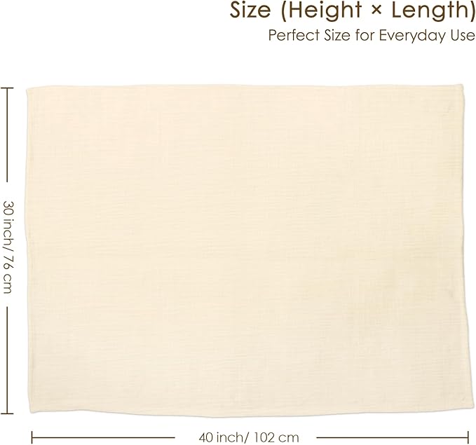 Baby Blankets for Boys Girls, Soft Nursery Minky Blankets with Muslin and Dotted Fleece Back 30x40 inches, Receiving Bed Quilt for Newborn, Infants, Toddlers (Beige)