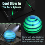 Luminous Desk Spinning Toys for Kids Adults, Metal Optical Illusion Fidget Spinner, Glow in The Dark Kinetic Sterss Ball, Stress Relief ADHD Gifts for Office Classroom Boys Girls Boyfriend