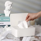 NOVWANG Wipes Dispenser, Baby Wipe Holder, Keeps Wipes Fresh, Refillable Wipe Container Baby Wipes Case for Bathroom Wipes Pouch Case, White