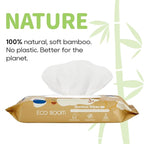 ECO BOOM Bamboo Baby Wipes | natural | 100% Plant-Based & fragrance free | Unscented & safe for Sensitive Skin | 99% Water | 16 Pack, Bulk Total of 960