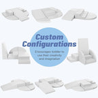 6-Piece Soft PU Leather Toddlers Climbing Toys, Baby Foam Climbing Blocks for Kids 3, Baby Climbing Structures Play Gym for Toddlers, Indoor Climb and Crawl Activity Play Set