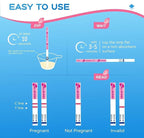 Pregnancy Test Strips Kit, 40-Count Individually Wrapped Pregnancy Test Strips for Early Detection at Home, Fertility Test with Urine Cup, Over 99% Accurate Result, 5mm HCG Test Strip, Wider, Sturdier