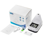 LETUSTO Wall-Mounted Infrared Temperature Reader, Non-Contact Instant LED Display with Alarm (with Stand)