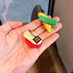 FZBNSRKO 10 Pcs Girls Hair Clips, 1.6"Inch Baby Barrettes, No Slip for Fine, Toddler & Infant Hair Accessories (5 Sets)