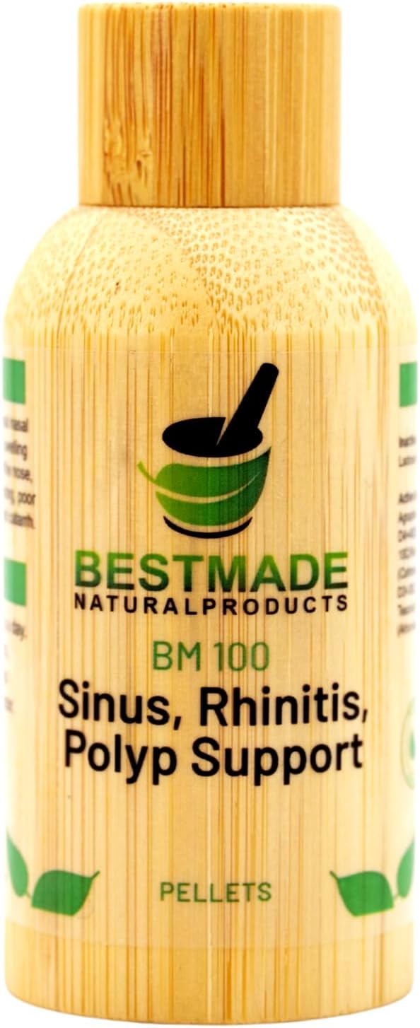 Bestmade Natural Products Stuffy Nose & Sinus Support BM100 – Nasal Discomfort, Runny Nose, Sneezing, Itching, and Seasonal Allergies, 350 Pellets