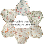 Baby Training Underpants,Soft Cotton Absorbent Potty Training Underwear For Baby Boys And Girls 6 Pack