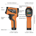 Infrared Thermometer Temperature Gun, -40℉~1922℉, High Temp Thermometer 30:1 Pyrometer with Probe, Non-Contact Digital Laser Thermometer for Cooking, Engine, Kiln, Forging, HVAC, Industrial