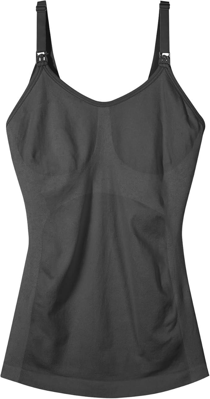Women's Maternity Nursing Tank Tops with Built in Bra for Breastfeeding Camisoles Shirt 4Pack