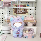 Clothes for LABUBU 17cm Doll (NO Doll),Outfit for LABUBU,Dress and Hairpin Set for LABUBU Dress Up,Accessories for LABUBU