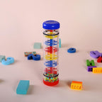 2 Pack Rainmaker Rain Stick Musical Instrument for Babies, Toddlers and Kids, 8 Inch Rainfall Rattle Tube Rainstick Shaker Toy
