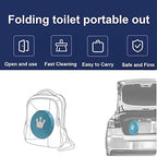 SunnySmile Travel Potty for Toddler, Portable and Foldable Toilet, Apply to Seat Emergency Toilet for Car, Camping, Outdoor, Indoor (green, large)