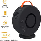 Bubble Machine Automatic Bubble Blower for Kids Toddlers Rechargeable Battery Portable Bubble Maker Electric Bubble Machine Auto Rotating 90°/360° Outdoor Toy for Birthday Party Wedding