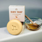 Relaxcation 3 Baby Soap Bars with Goat Milk and Honey - Naturally Cold Processed from Organic Ingredients - Handmade in USA - Ideal fro Newborns, babys, Kids and Adults (Pack of 3
