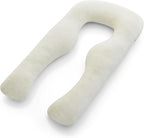 YANA 360° Body Pillow | Luxury U Shaped Pregnancy Pillow - Organic Bamboo Cotton - Shredded Cooling Gel Fill - Ergonomic Design - Double Sided - Washable