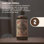 Johnny Slicks Body Wash - Supports Clean & Hydrated Skin - With Activated Charcoal, Organic Oils & Exfoliants - Original Scent - 16 oz