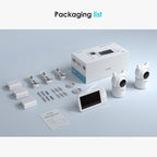 ieGeek Baby Monitor with 2 Cameras, 5" Screen & 1080P Cameras & Free Smart App Split Screen Dual Baby Monitor, Upgraded Night Vision/PTZ/2-Way Audio/Auto Tracking Detection Notification and Alert