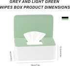 1 Pcs Diaper Wipes Dispenser, Refillable Wipe Container, Wipe Container with Sealing Design Lid, Keep Wipes Fresh,Wet Wipes Cases (Green)