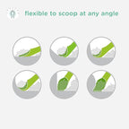 Olababy 100% Silicone Soft-Tip Training Spoon for Baby Led Weaning 2pack (Lemon/Coral)