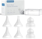 6 Pack Silicone Nasal Aspirator Tips for Babies & Toddlers, Gourd, Funnel & Flat Nozzles, Compatible with GROWNSY, Watolt, LittleTora, HEYVALUE, Cocobela, HailiCare, KIDIRA, TEQIN, X-Bosak